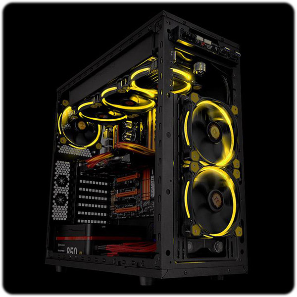 Thermaltake Riing 12 High Static Pressure Yellow LED Fan