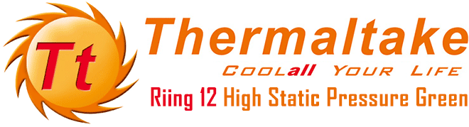 Thermaltake Riing 12 High Static Pressure Green LED Fan