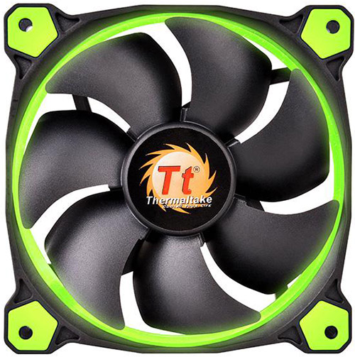 Thermaltake Riing 12 High Static Pressure Green LED Fan