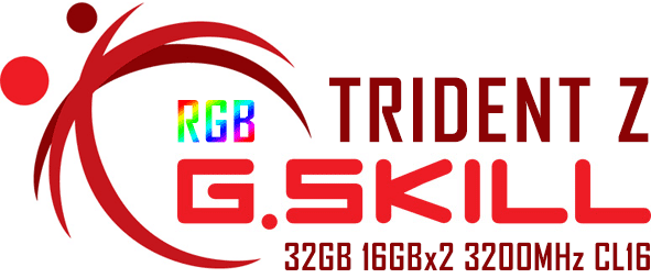Gkill Trident Z RGB 32GB 16GBx2 3200MHz CL16 DDR4