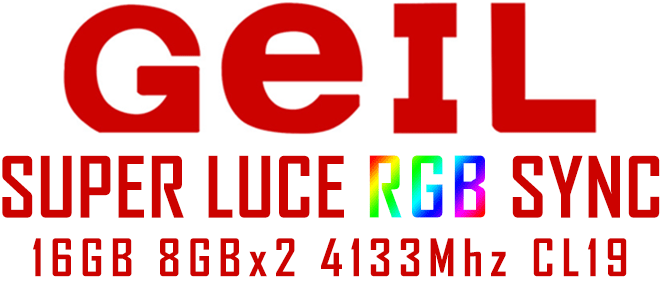 رم گیل Super Luce RGB SYNC DDR4 16GB 8GBx2 CL19 4133Mhz